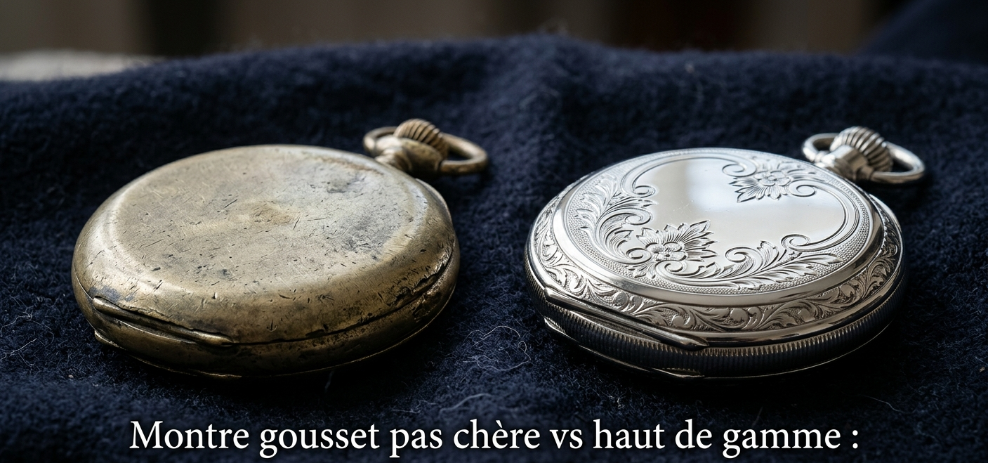 Montre gousset pas chère vs haut de gamme : où est la vraie différence ?