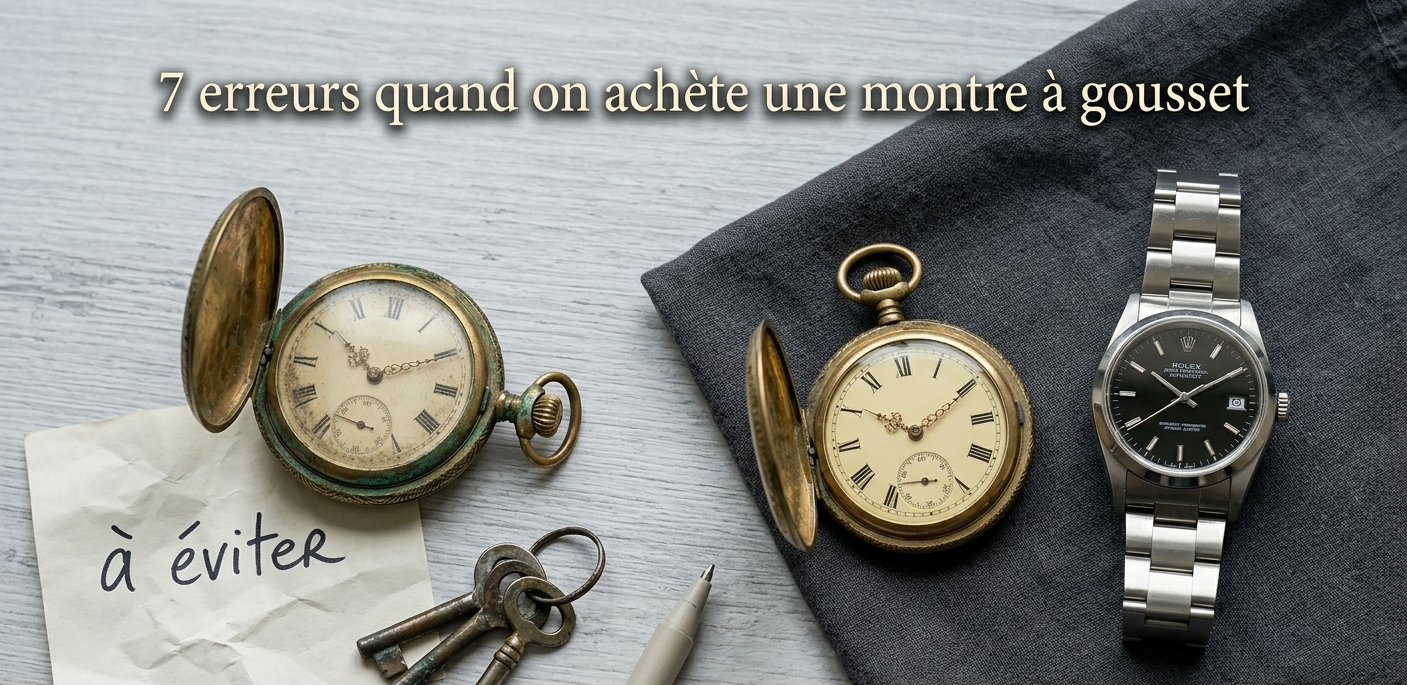 Top 7 des erreurs quand on achète une montre à gousset