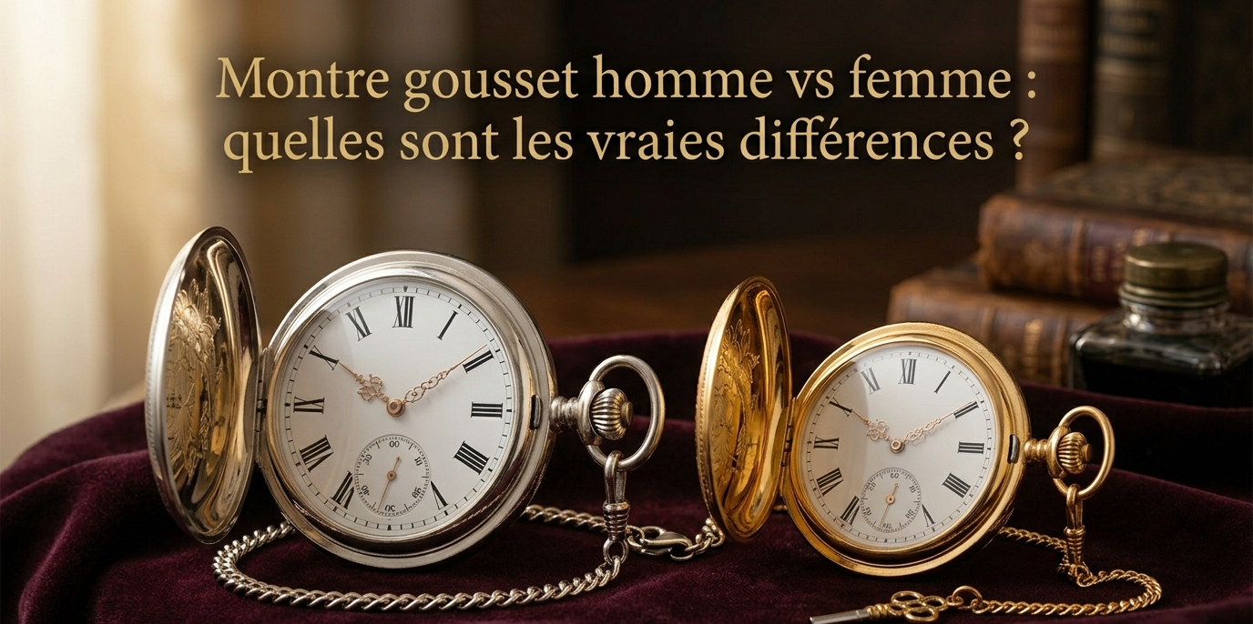 Montre gousset homme vs femme : quelles sont les vraies différences ?