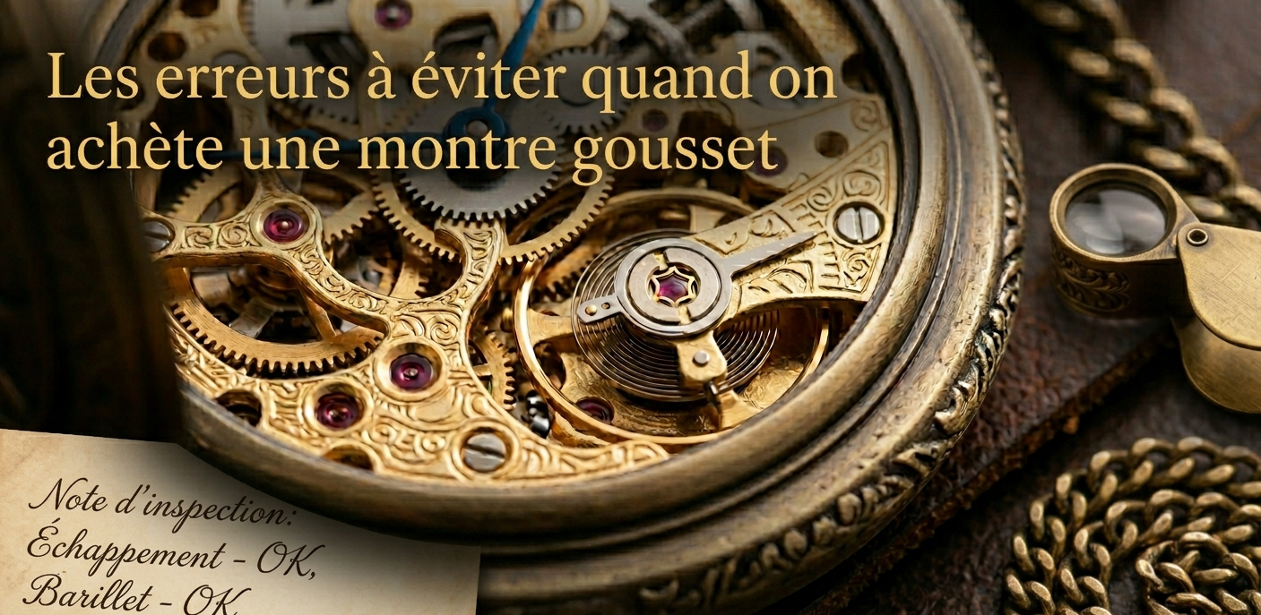 Les erreurs à éviter quand on achète une montre gousset