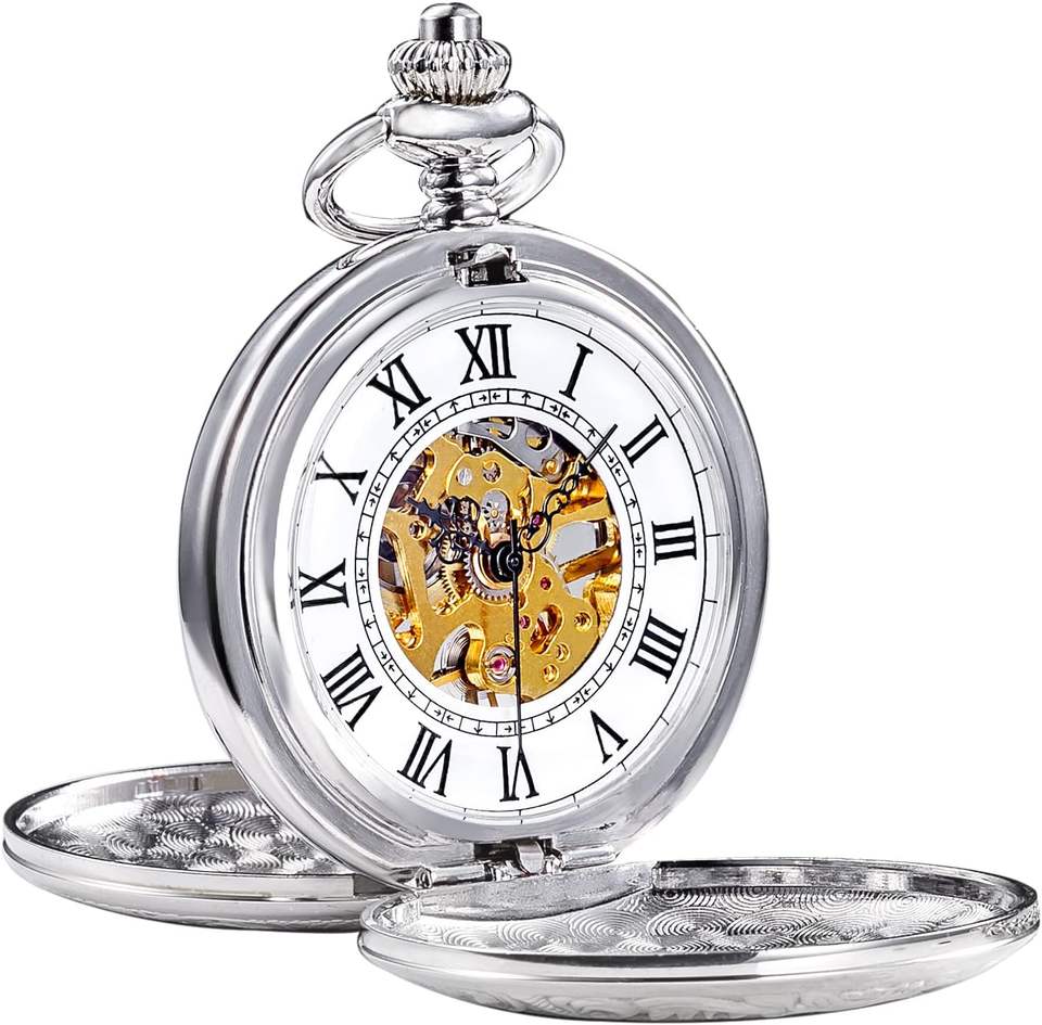 Montre À Gousset Ancienne Argentée