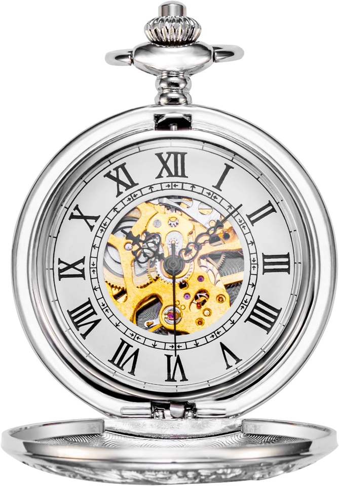 Montre À Gousset Ancienne Argentée