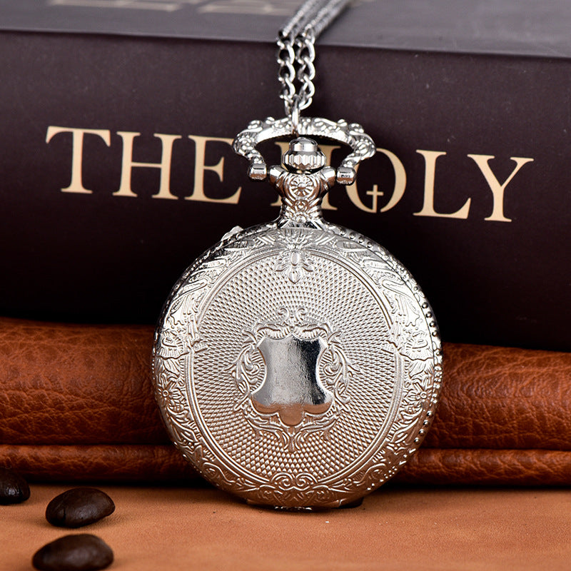 Montre à Gousset Rétro Bouclier en or et argent