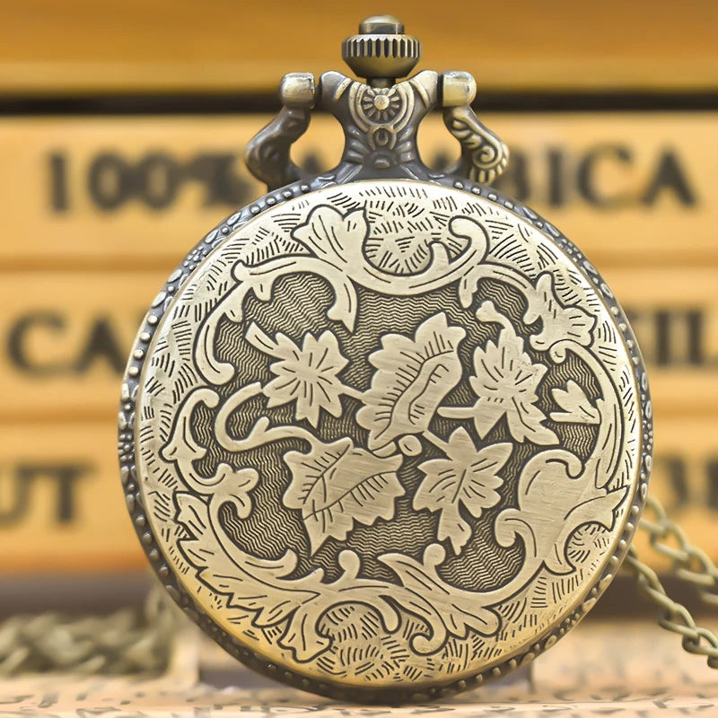 Montre à Gousset Florale Bronze ajouré