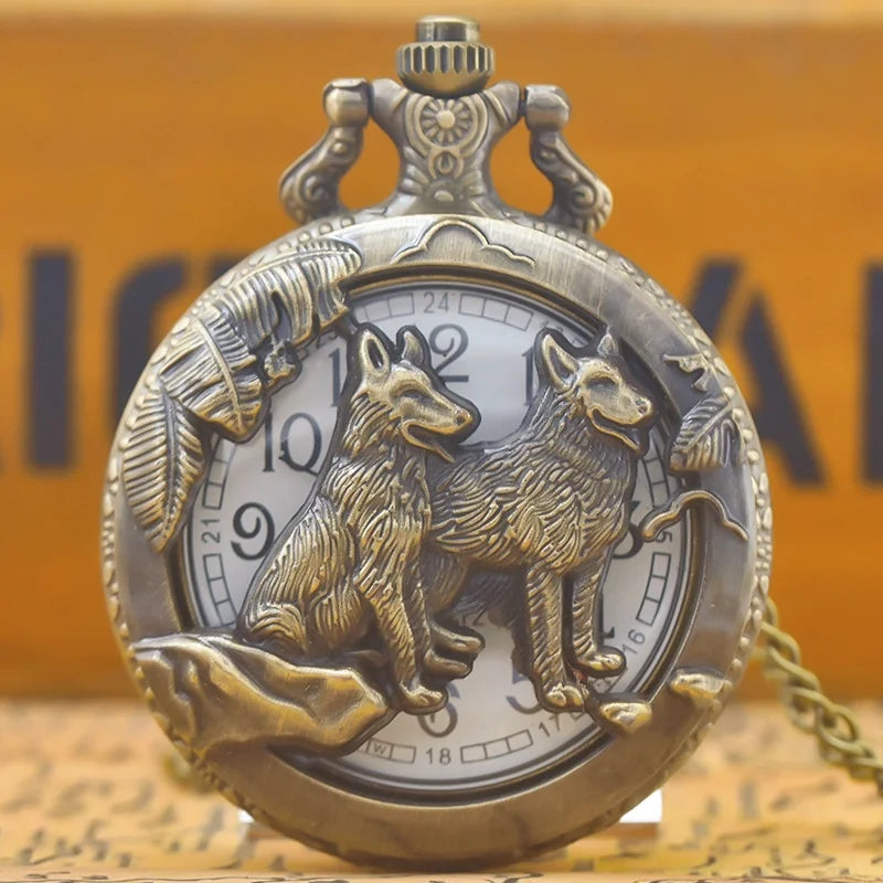 Montre à Gousset Totem Loup
