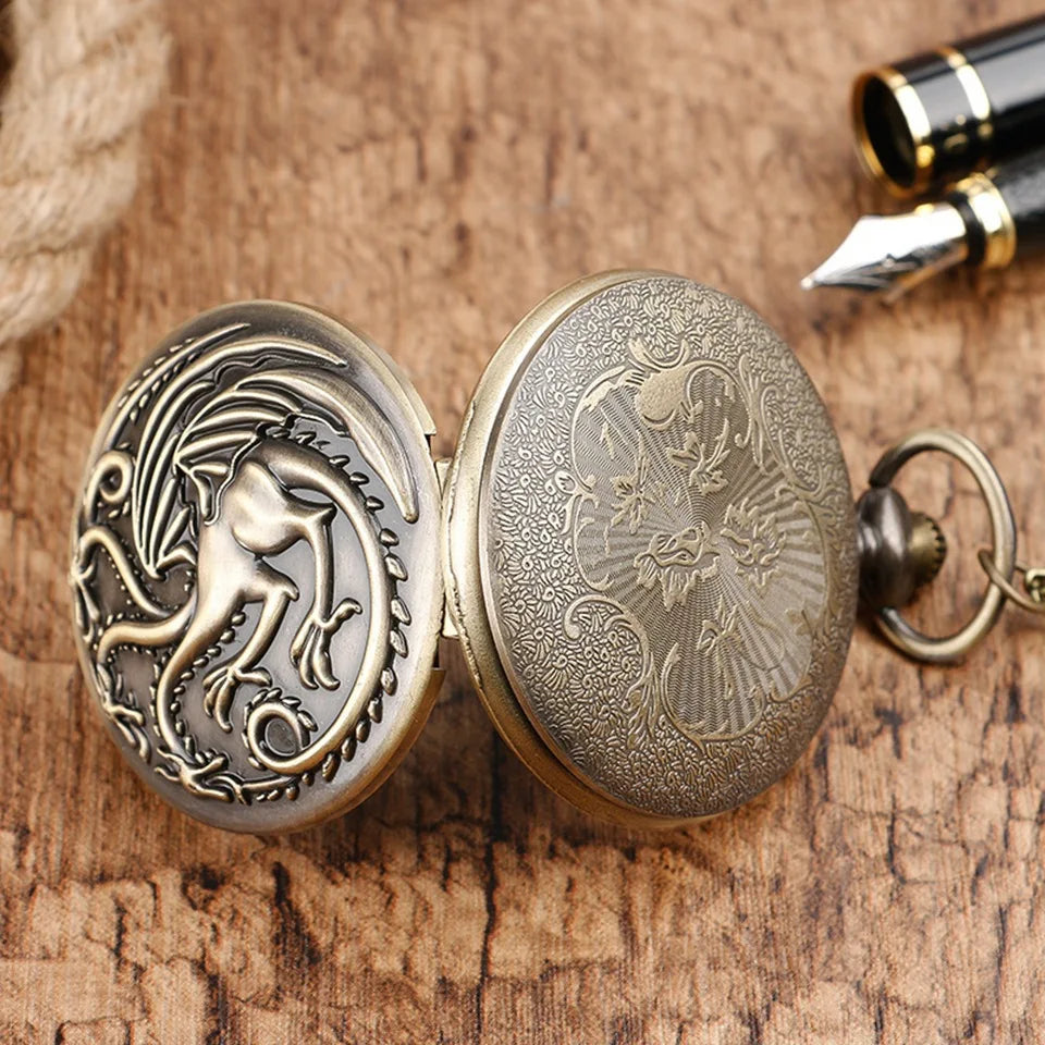 Montre à Gousset Dragon Tricéphale