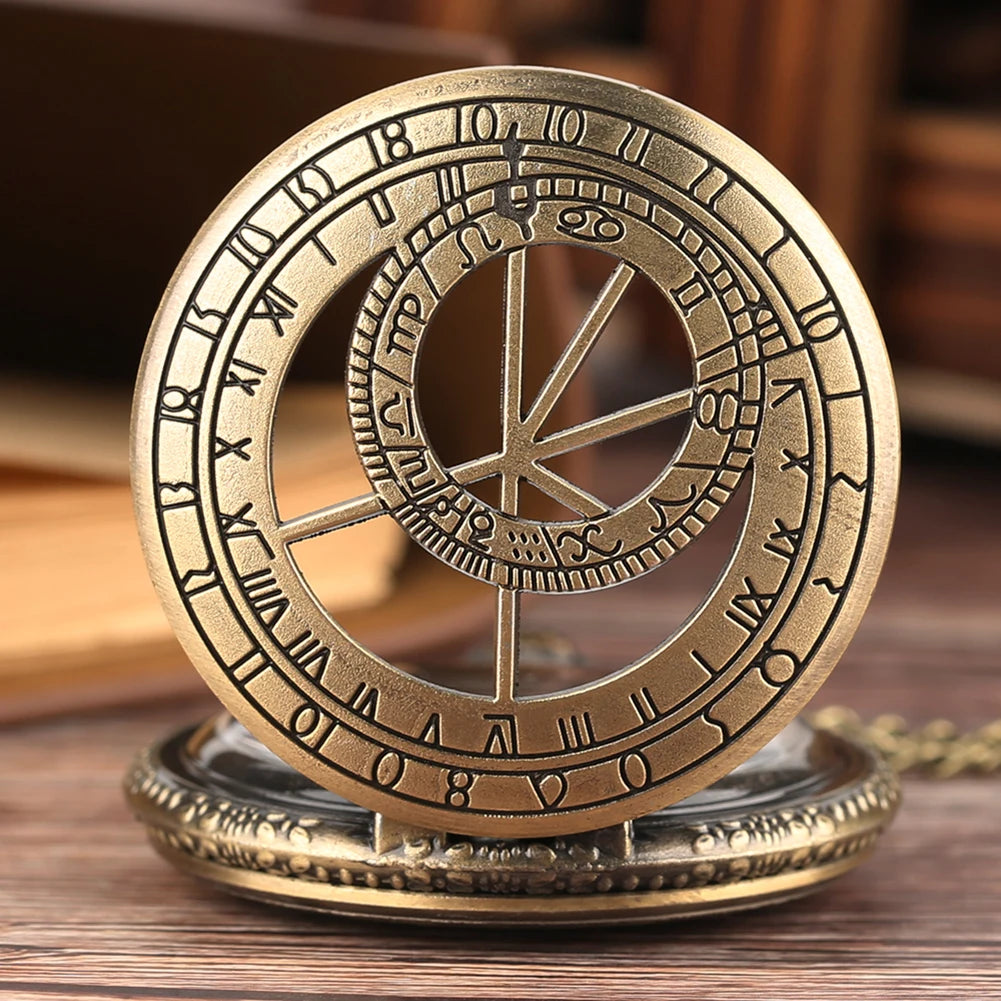 Montre à Gousset Boussole Astrale Bronze