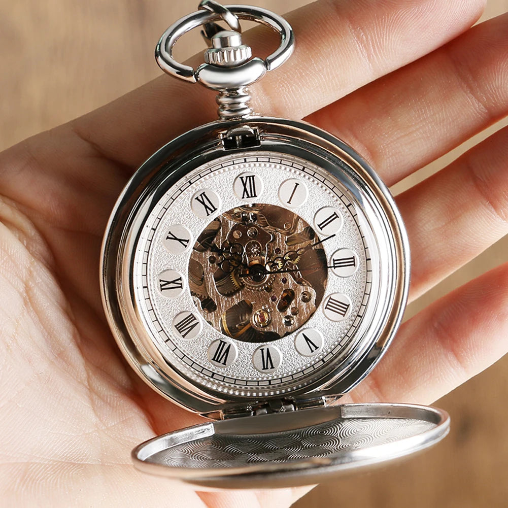 Montre à Gousset Argentée Mécanique Classique