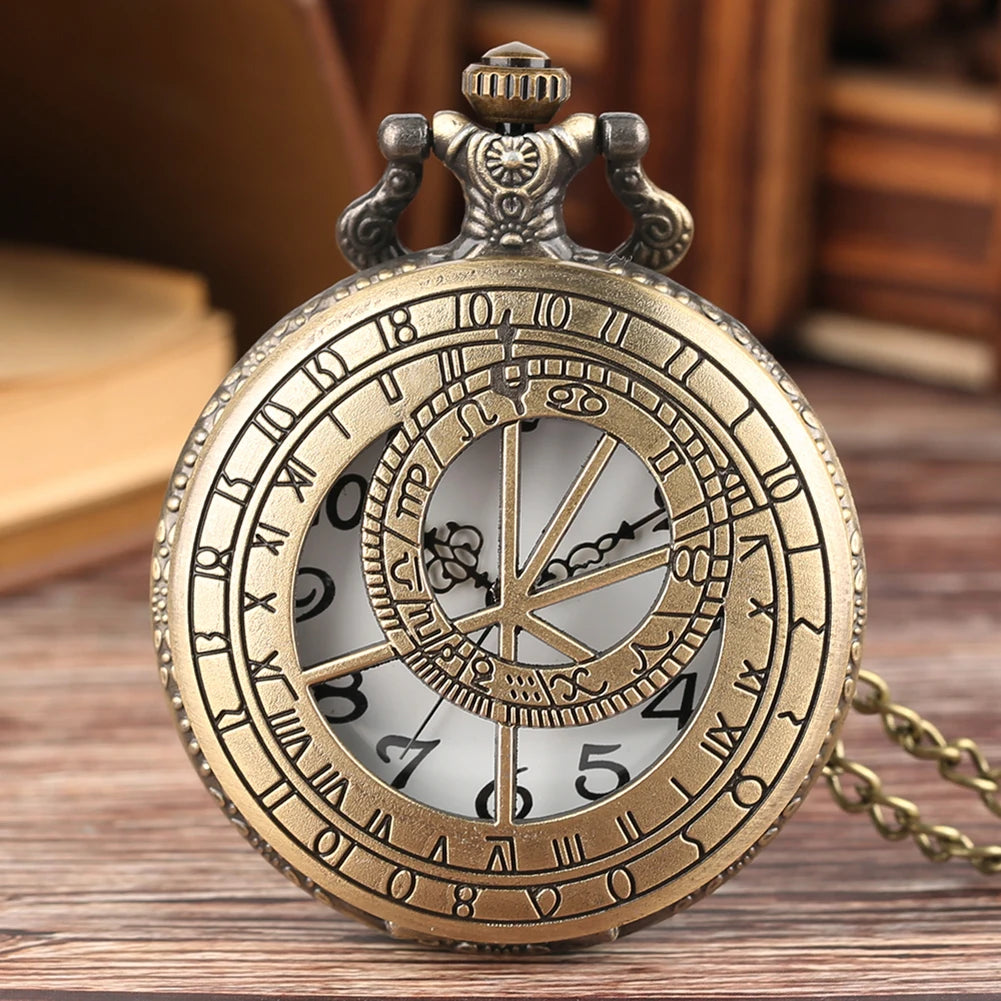 Montre à Gousset Boussole Astrale Bronze