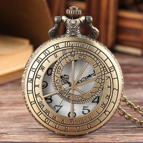 Montre à Gousset Boussole Astrale Bronze
