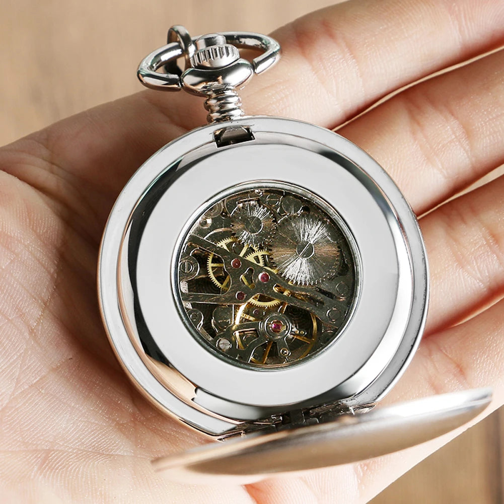 Montre à Gousset Argentée Mécanique Classique