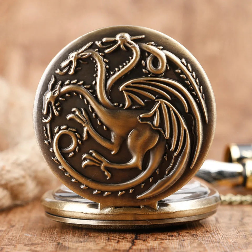Montre à Gousset Dragon Tricéphale