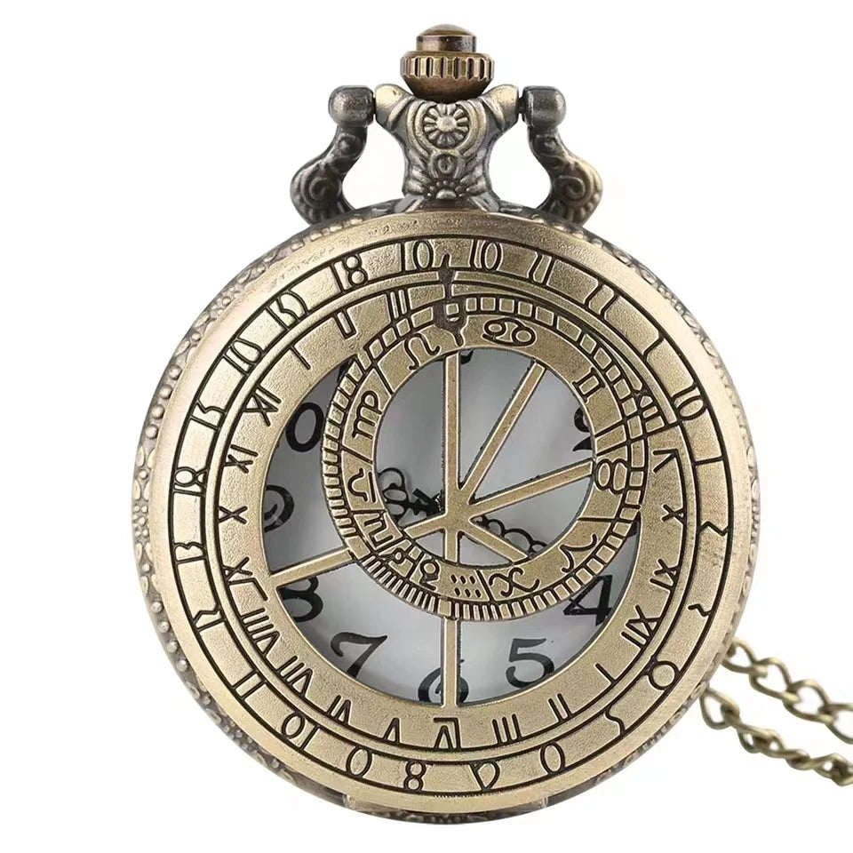 Montre à Gousset Boussole Astrale Bronze