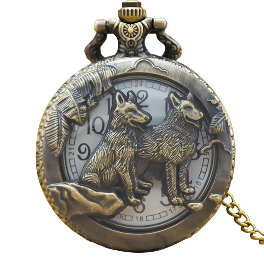 Montre à Gousset Totem Loup