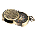 Montre Gousset Mécanique Steampunk Bronze Double Plateau